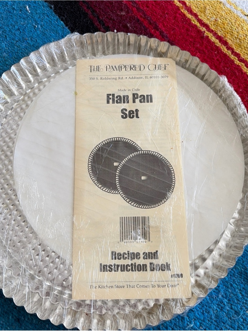The Pampered Chef Flan Pan Set of two- new unopened